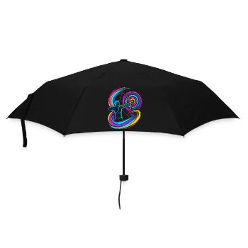 Bogenschießen - Regenschirm (klein) - Schwarz - Vorne
