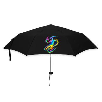 Joueur de handball coloré - Parapluie standard - noir - Devant