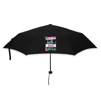 S'lebe isch koi Schlotzer - Regenschirm (klein) - Schwarz - Vorne