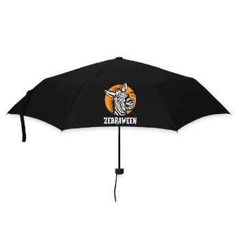 Safari Afrique Faune du Serengeti Zèbre d’Halloween - Parapluie standard - noir - Devant