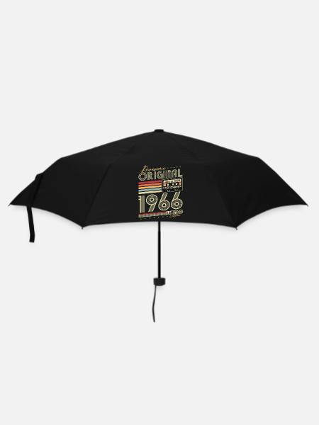 Original 1966 Jahrgang geboren Retro Geburtstag - Regenschirm (klein) - Schwarz