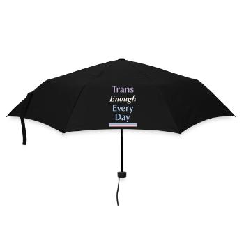 Queer Trans Bekräftigt Trostidentitätsliebe - Regenschirm (klein) - Schwarz - Vorne