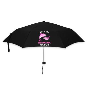 Ich werde eine große Schwester - Regenschirm (klein) - Schwarz - Vorne