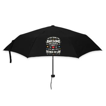 Awesome Father-in-Law Motif - Umbrella (small) - black - Front