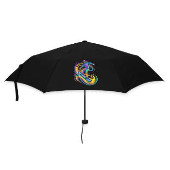Snowboarder - Regenschirm (klein) - Schwarz - Vorne