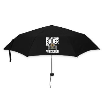  Nicht Jeder Kann Bauer Sein Wir Schon Traktor - Regenschirm (klein) - Schwarz - Vorne