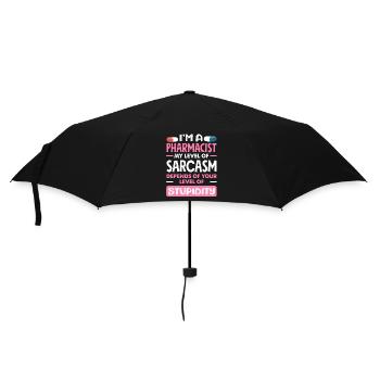 My level of sarcasm pharmacist - Umbrella (small) - black - Front