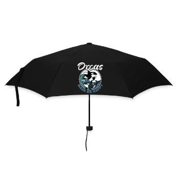 Funny Orca - Umbrella (small) - black - Front