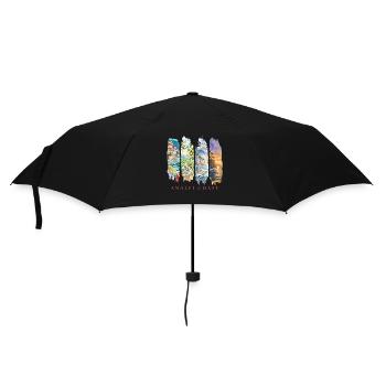 Amalfi Coast Design – Italy Holiday Motif - Umbrella (small) - black - Front