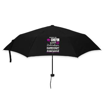 Chefin Zielstrebigen Mannschaft Chefin Geschenke - Umbrella (small) - black - Front