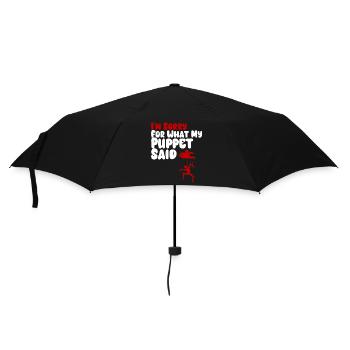 Puppet Confession on Strings - Umbrella (small) - black - Front