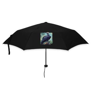 Vautour - Parapluie standard - noir - Devant