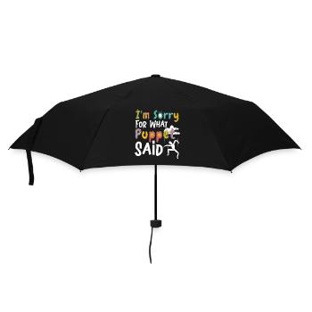 Entschuldigung, was Poppet gesagt hat - Regenschirm (klein) - Schwarz - Vorne