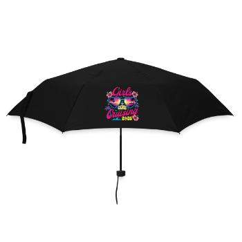 Girls Gone Cruising : ambiance rétro des vacances de printemps 2026 - Parapluie standard - noir - Devant