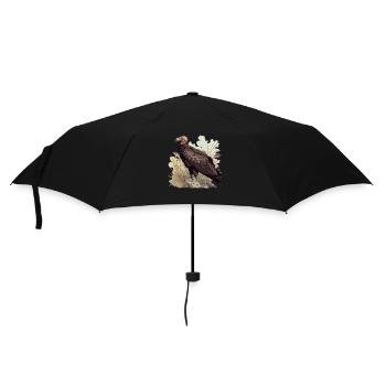 Geier - Regenschirm (klein) - Schwarz - Vorne