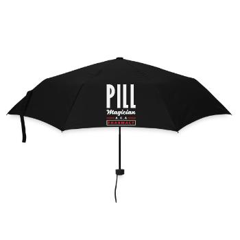 Pill magician, pharmacist, pharmacy technician - Umbrella (small) - black - Front