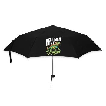  Iguana Removal Technician Lizard Hunting Gear - Umbrella (small) - black - Front