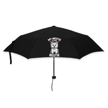 West Highland White Terrier Saying Westie Gift - Umbrella (small) - black - Front
