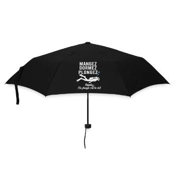 Scuba Diving Eat Sleep Dive - Umbrella (small) - black - Front