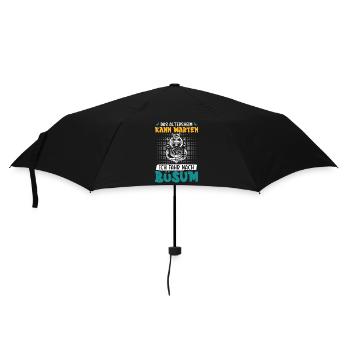 Grand-père, la maison de retraite peut attendre, doit aller à Büsum Lustig - Parapluie standard - noir - Devant