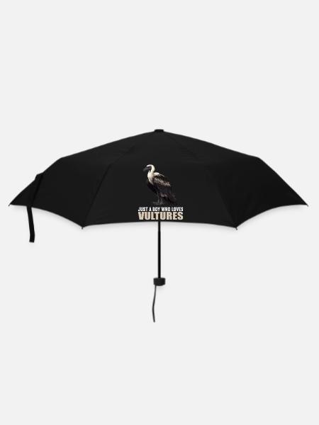 Geier - Regenschirm (klein) - Schwarz