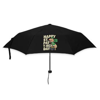 Dino Leprechaun St Patrick Day - Umbrella (small) - black - Front