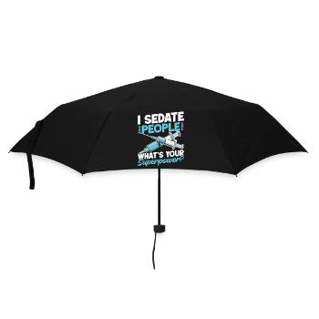 Anesthesiologist What ́s Your Superpower Anesthesia - Umbrella (small) - black - Front
