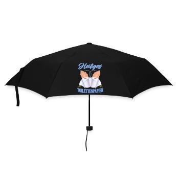 Holy toilet paper - Umbrella (small) - black - Front
