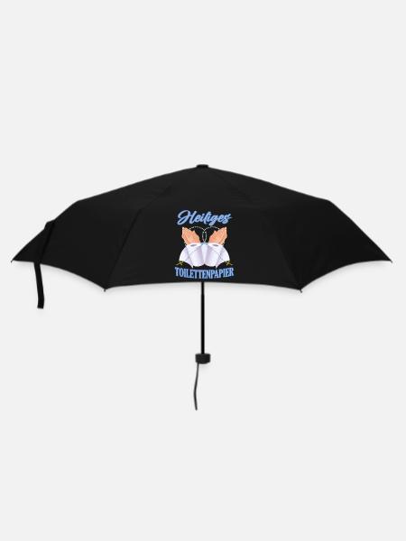 Heiliges Toilettenpapier - Regenschirm (klein) - Schwarz