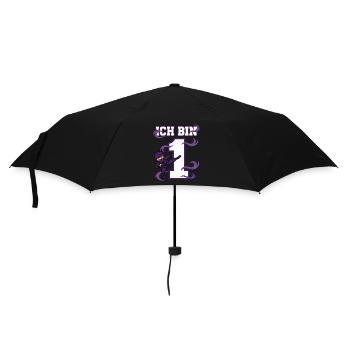 I'm 1 Ninja 1st Birthday Purple Karate - Umbrella (small) - black - Front