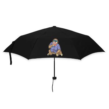 Jeu de cartes de poker paresseux - Parapluie standard - noir - Devant