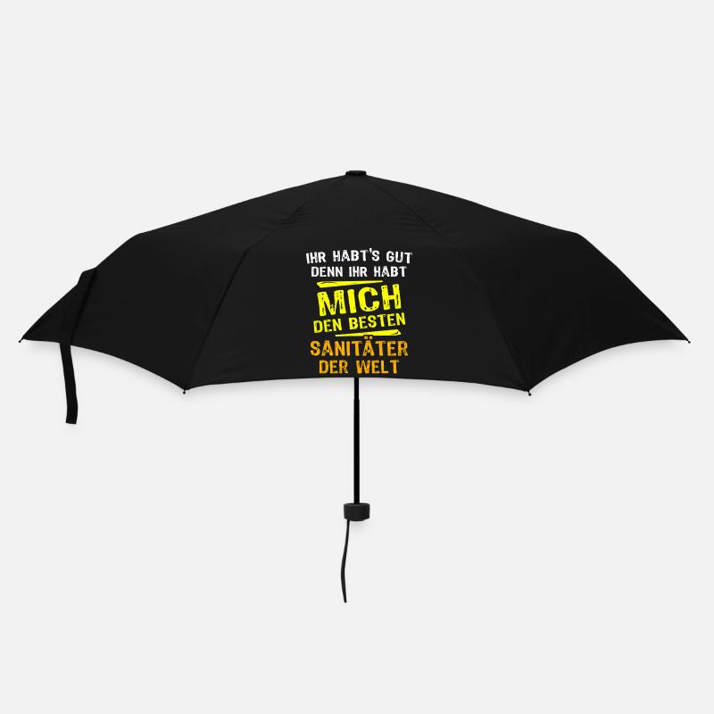 Sanitäter Geschenk - Regenschirm (klein) - Schwarz