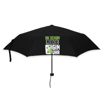 Gin Uhr - Regenschirm (klein) - Schwarz - Vorne