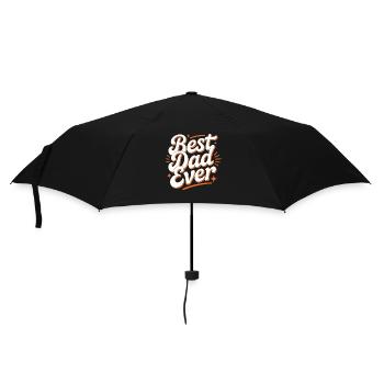 Best Dad Ever Shirt – Papa Geschenk - Regenschirm (klein) - Schwarz - Vorne