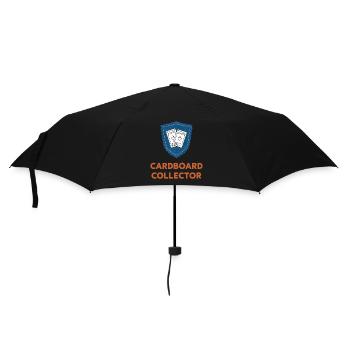 Pappsammler-Sammelkarten-Sammler-Booster - Regenschirm (klein) - Schwarz - Vorne