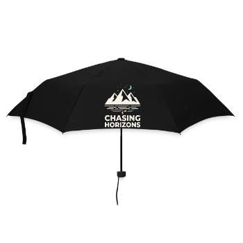 Chasing Horizons Night Mountains Motif - Umbrella (small) - black - Front