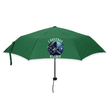 I destroy silence - Umbrella (small) - bottlegreen - Front