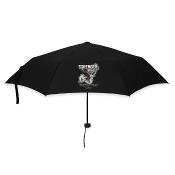 Strength Eagle Faith Isaiah 40 29 Courage - Umbrella (small) - black - Front