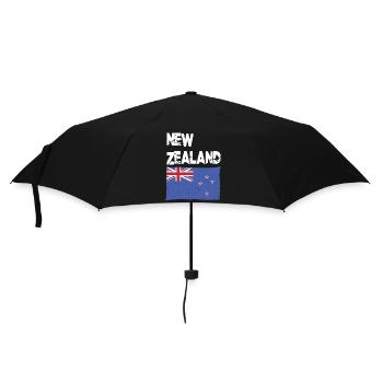 NZ New Zealander New Zealand Flag Of New Zealand - Umbrella (small) - black - Front