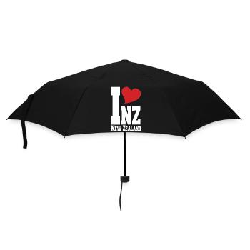 Ich liebe Neuseeland, Neuseeland, stolzer Neuseeländer - Regenschirm (klein) - Schwarz - Vorne