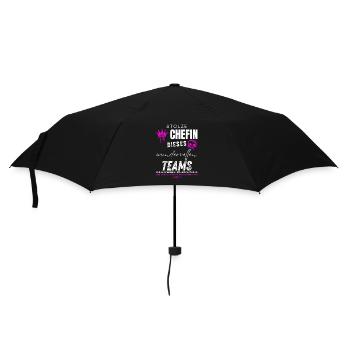 Stolze Chefin wundervolles Team Chefin Geschenke - Umbrella (small) - black - Front