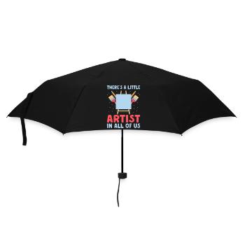 Artist Painter Graphic Little Artist In All Of Us - Umbrella (small) - black - Front