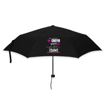 beste Chefin unglaubliches Team Chefin geschenke - Umbrella (small) - black - Front