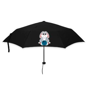 Hase Bowling Bowlingkugel Pin - Regenschirm (klein) - Schwarz - Vorne