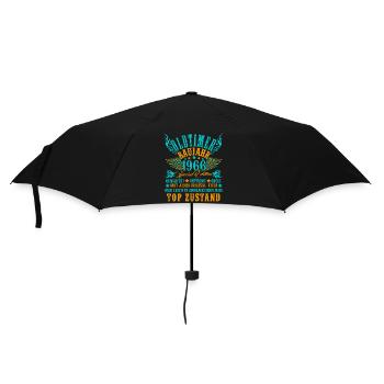 60th Birthday 60 Years Decoration 1965 Gift Funny - Umbrella (small) - black - Front