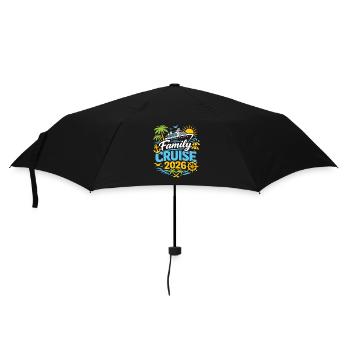 Croisière en famille 2026 - Parapluie standard - noir - Devant