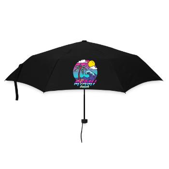Miami Beach Palm Wave - Umbrella (small) - black - Front