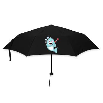 Delfin Dart Dartpfeil Sport - Regenschirm (klein) - Schwarz - Vorne