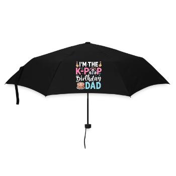 Je suis le papa d’anniversaire de la K-Pop - Parapluie standard - noir - Devant