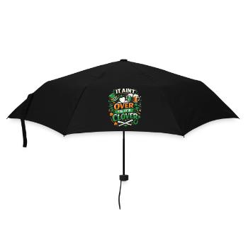 It ain't over til it's clover | St Patrick's Day - Regenschirm (klein) - Schwarz - Vorne